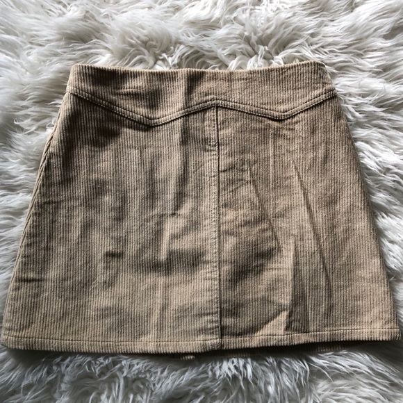 Tan Corduroy Skirt - Picture 3 of 3